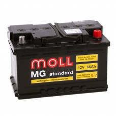 Аккумулятор автомобильный MOLL MG Standart 66 Ач 650 А обратная пол. (низкий)